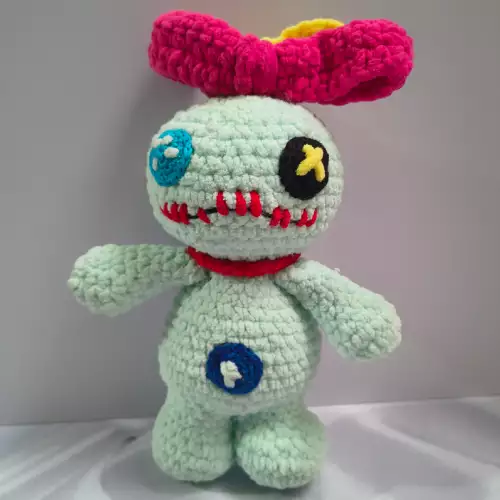 Amigurumi Trapos Lilo & Stitch tejido a mano 28 cm