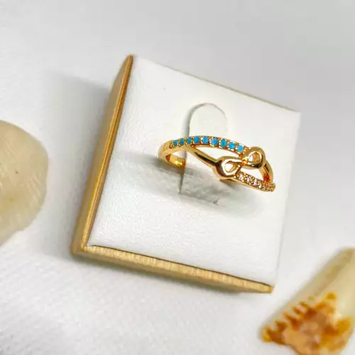 Anillo covergold infinito dorado para mujer