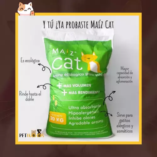 Arena Ecológica Maíz cat 20 kg