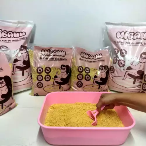 ARENA PARA GATOS DE MAÍZ 3KG
