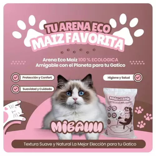 ARENA PARA GATOS DE MAÍZ 3KG