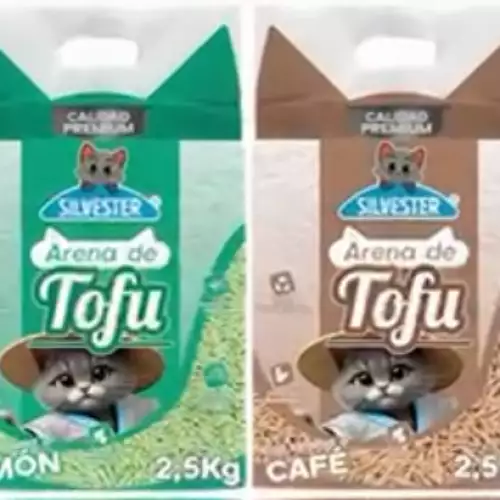Arena tofu para gatos 2.5 kg biodegradable premium