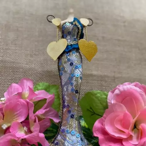 Aretes bronce corazón grande baño oro 24 kt