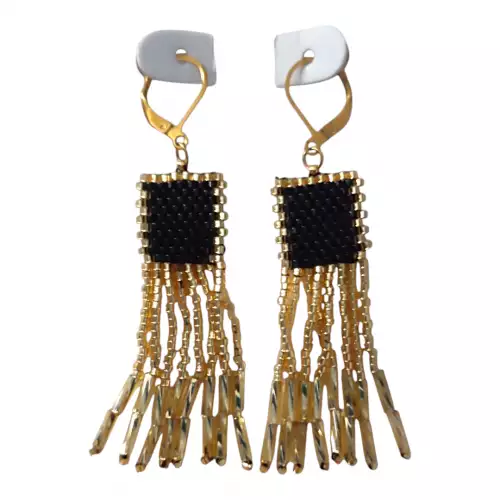 ARETES CASCADA ÉBANO