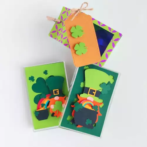 Aretes de papel Lucky Charm hipoalergénicos sostenible