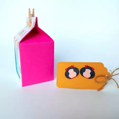 Aretes de papel Mafalda hipoalergénicos resistentes agua