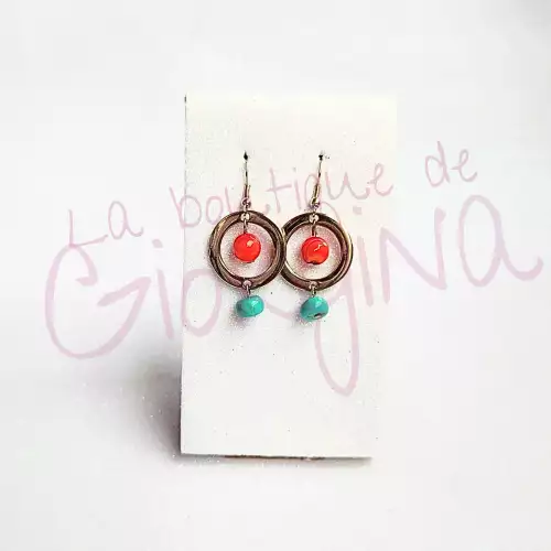 Aretes duo color