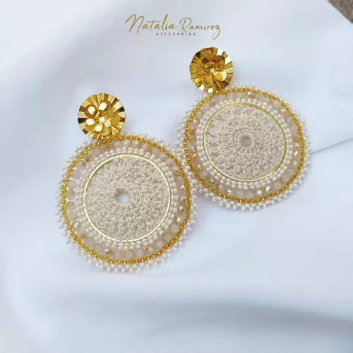 ARETES EN CROCHET