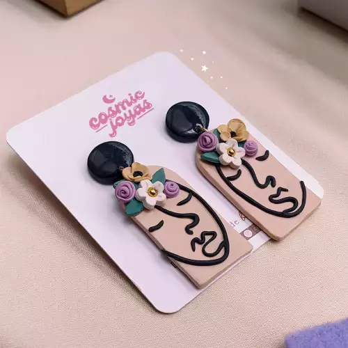 Aretes faces en arcilla polimérica y acero