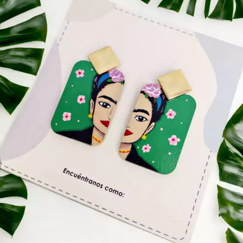 Aretes Frida Kahlo