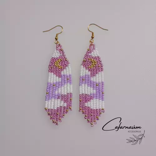 ARETES LUNA ROSA