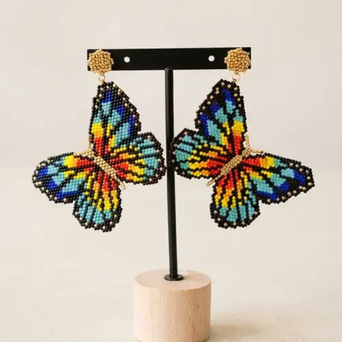 Aretes Mariposas Multicolor