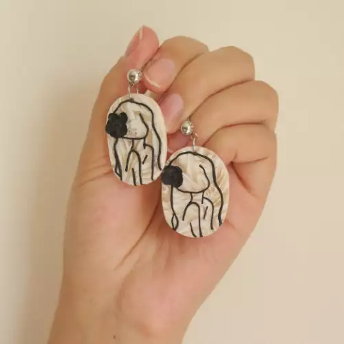 Aretes Marmorea Women