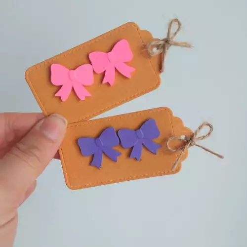 Aretes moño - Joyero de Piraposapapel