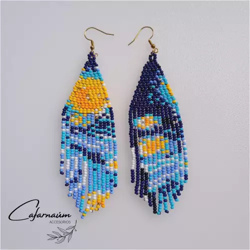 ARETES NOCHE ESTRELLADA