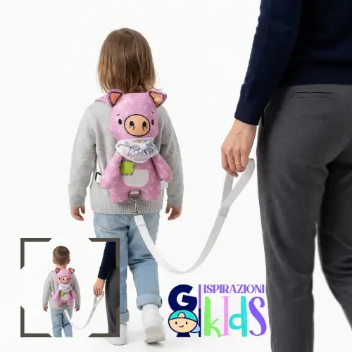 Arnes de seguridad para niños  - MARCA GO ISPIRAZIONI KIDS CERDO