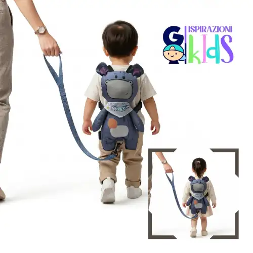 Arnes de seguridad para niños  - MARCA GO ISPIRAZIONI KIDS HIPOPOTAMO