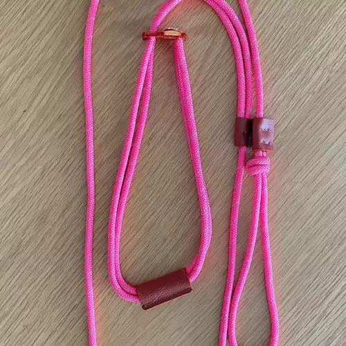 Arnés para perro pequeño nylon y cuero ajustable
