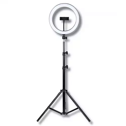 Aro De Luz Selfie De 26Cm Alimentación USB Con Soporte Ajustable Para Teléfono