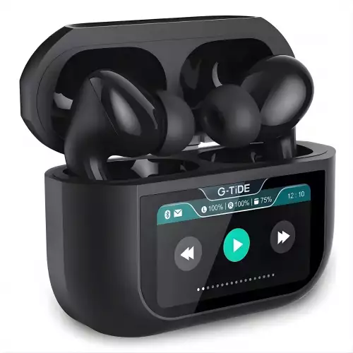 Audífonos G-Tide Future Pods Con Pantalla Táctil LED Inteligente