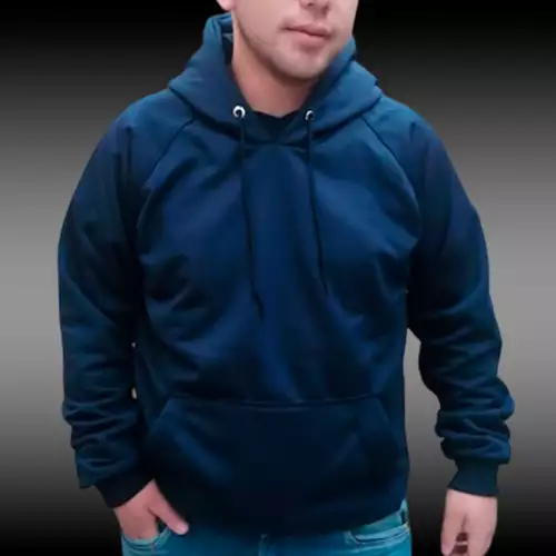 HOODIE DEPORTIVO UNISEX AZUL OSCURO