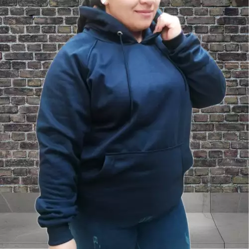 HOODIE DEPORTIVO UNISEX AZUL OSCURO