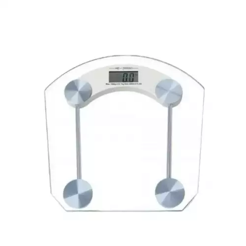 Báscula digital de vidrio templado hasta 180 kg con pantalla LCD
