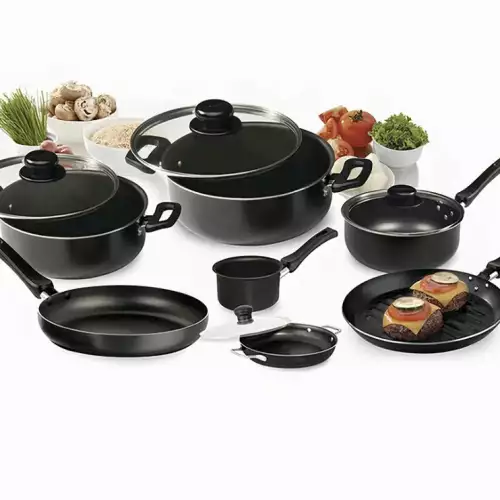 Batería de Ollas Universal 11 Piezas Aluminio Antiadherente | Cocina Práctica