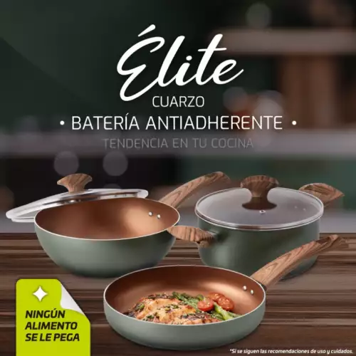 Batería ollas Universal Élite 5 piezas antiadherente