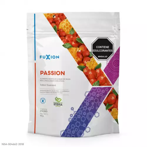 Bebida Passion guaraná jalea real maca vigor