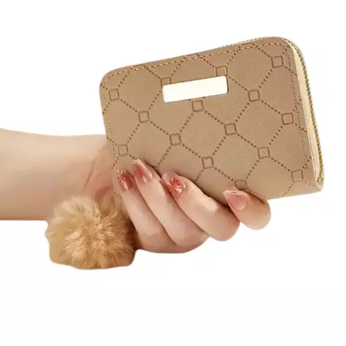 Billetera Cartera Monedero Dama COLOR CAQUI