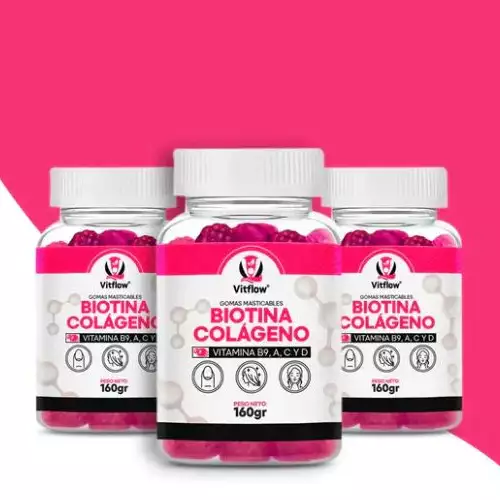 Biotina y Colágeno Gomitas Masticables
