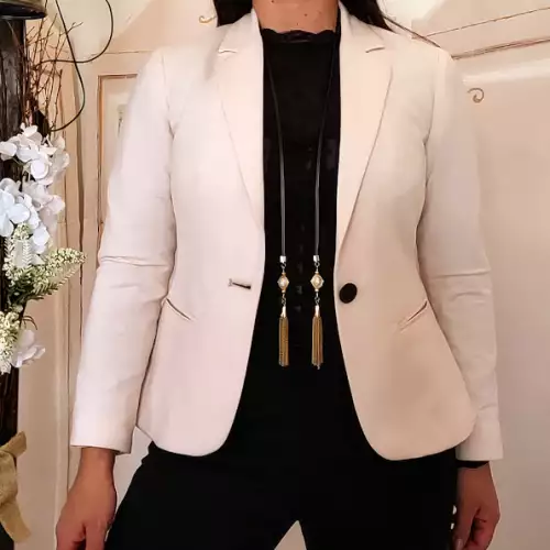 Blazer rosado elegante para mujer talla S