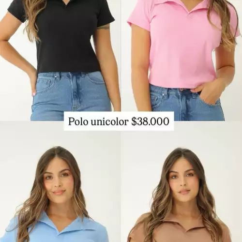 BLUSAS POLO UNICOLOR