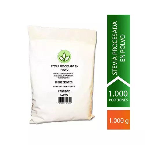bolsa de Stevia orgánica en polvo x 1.000g Emigalife