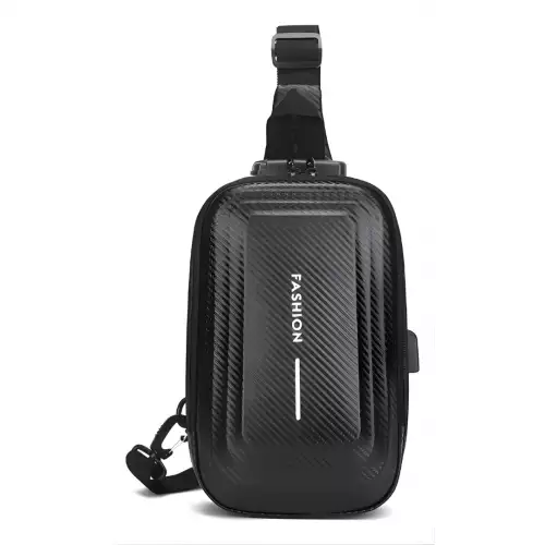 Bolso Antirrobo Manos Libres Impermeable Morral Cruzado Con Bloqueo De Seguridad Y Puerto USB