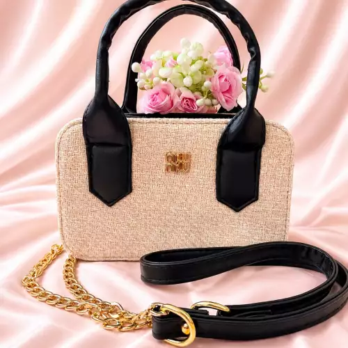 Bolso de mano para mujer con correa ajustable sintético