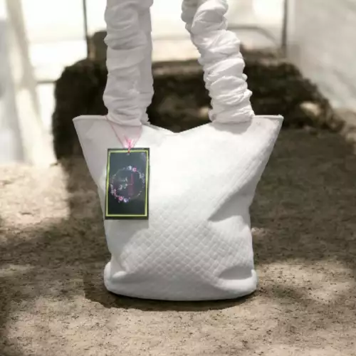 Bolso Terciopelo Blanco