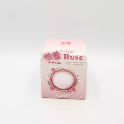 Bombas de baño efervescentes con pétalos de rosa