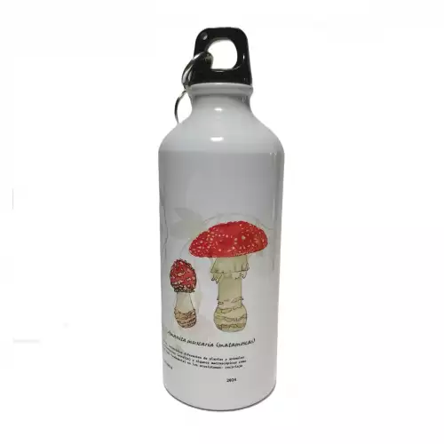 Botella - botilito en acero inoxidable con diseño Hongos