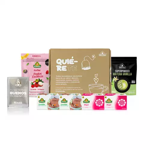 Box Quiérete Hindú con infusiones y matcha