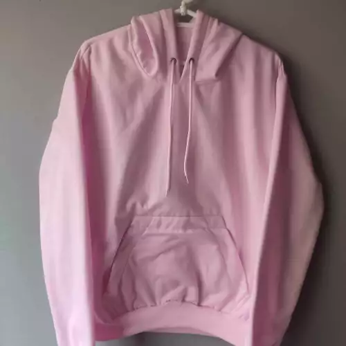 Buzo capotero rosado bebé infantil algodón