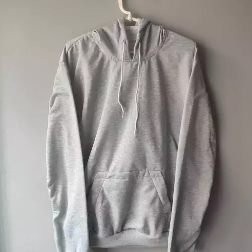 Buzo con capota gris hasped algodón licrado unisex