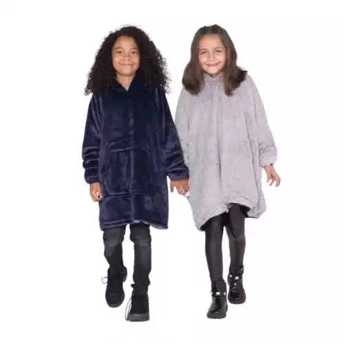 Buzo infantil oversize doble con forro ovejera
