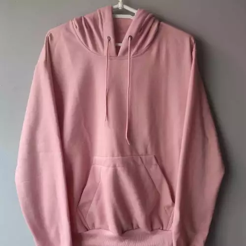 Buzo unisex con capota palo de rosa algodón
