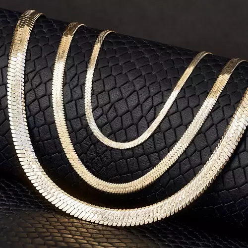 Cadena egipcia para hombre oro laminado 18k