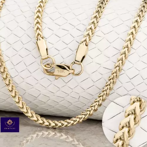 Cadena franco mujer oro laminado 18K 45cm