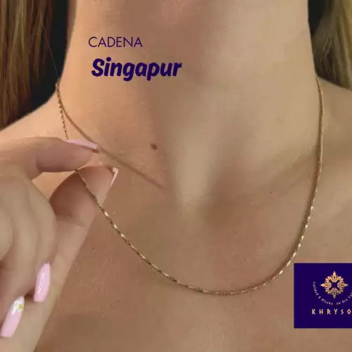 Cadena Singapur Mujer 45cm