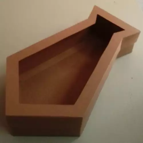 Caja con forma de corbata