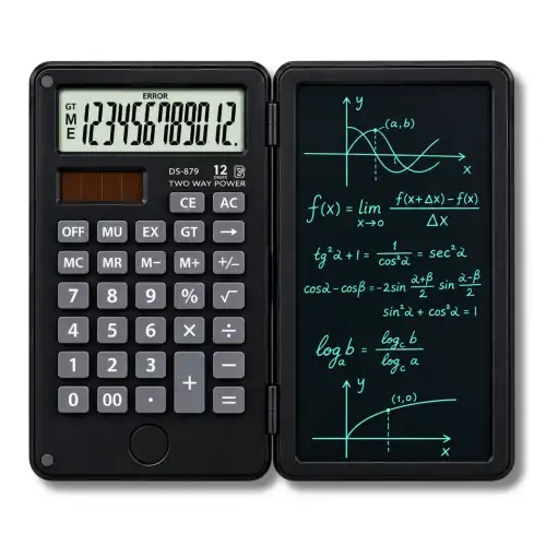 Calculadora Científica Plegable Con Tableta De Escritura DS-879 Bloc De Notas